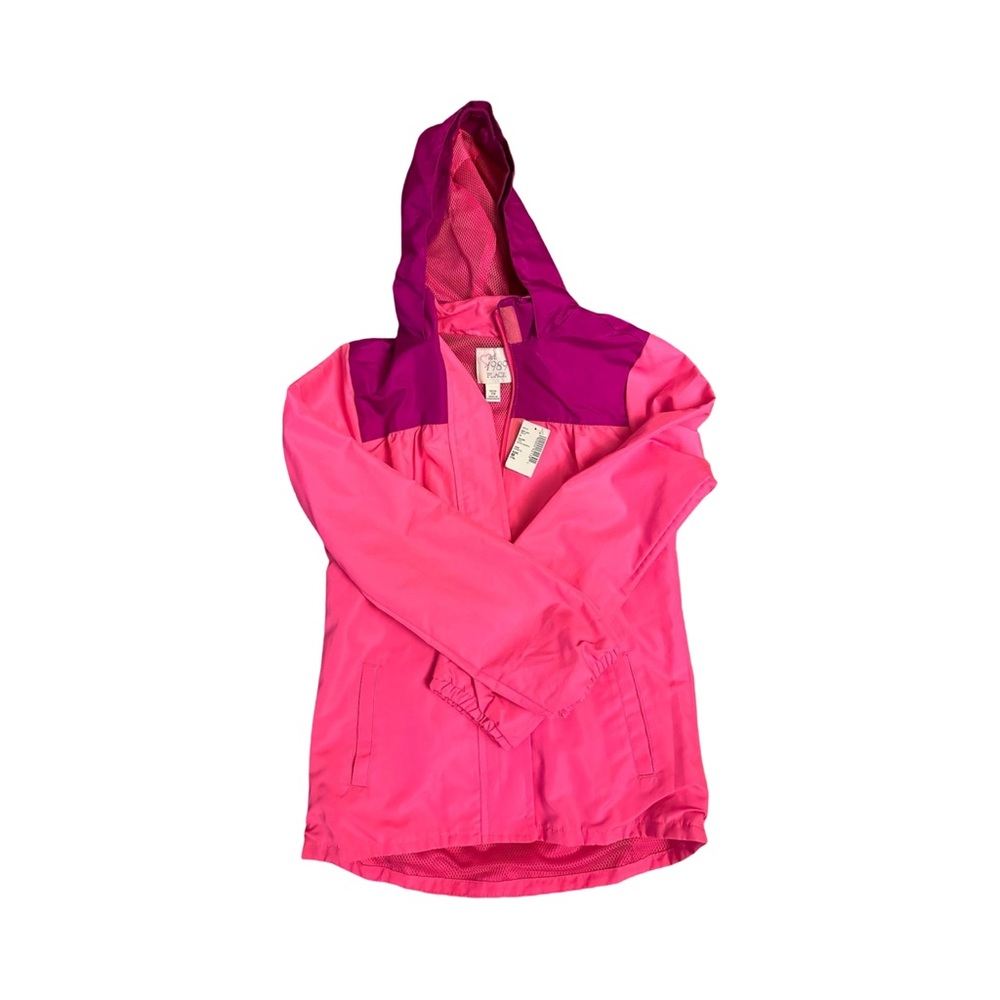 Girls XL Lightweight Hooded Pink & Purple Jacket NWT Back to School Fall